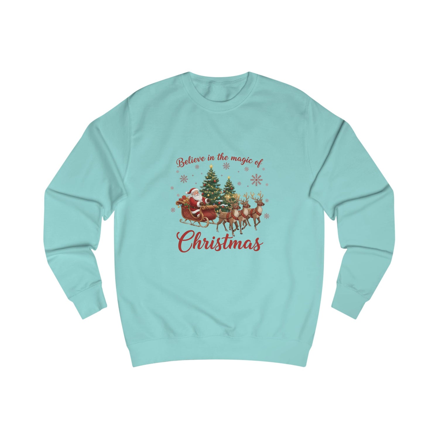Believe in the Magic of Christmas Sweatshirt – Cozy Holiday Pullover, Festive Winter Sweater, Cute Christmas Gift for Women & Family